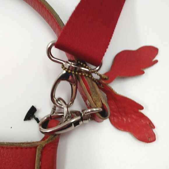 Roots Canada Leather Messenger Bag Crossbody Handbag Purse Vintage - Picture 7 of 16